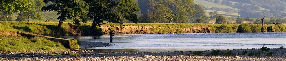 Fishing in the picturesque Lune Valley