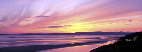 Sunset over Morecambe Bay