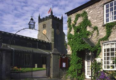 Warton Village, St Oswald's Church and the Old Rectory